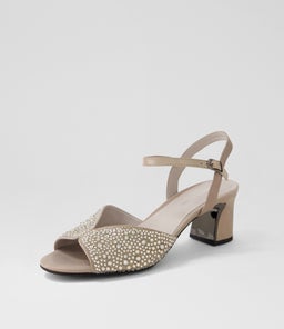 JUBA DJ LT PEWTER SHIMMER LEATHER JEWELS