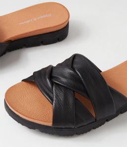 LIIKE DJ BLACK BLACK SOLE LEATHER