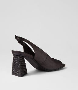 LANTOS DJ BLACK SHIMMER LEATHER JEWELS