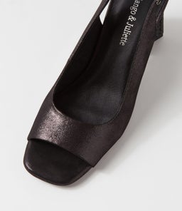 LANTOS DJ BLACK SHIMMER LEATHER JEWELS