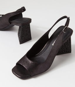 LANTOS DJ BLACK SHIMMER LEATHER JEWELS