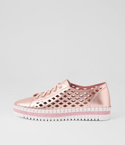 MANDLE DJ PINK METALLIC WHITE SOLE LEATHER