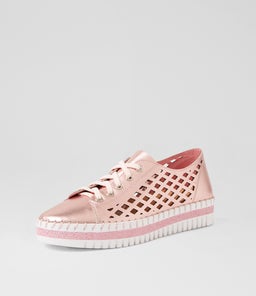 MANDLE DJ PINK METALLIC WHITE SOLE LEATHER