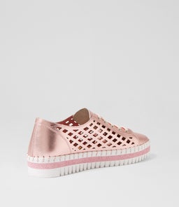 MANDLE DJ PINK METALLIC WHITE SOLE LEATHER
