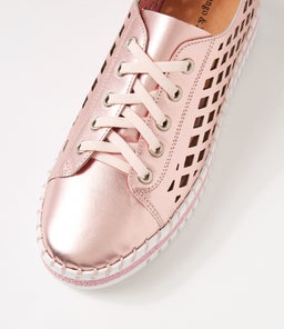 MANDLE DJ PINK METALLIC WHITE SOLE LEATHER
