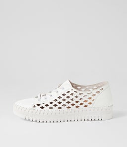 MANDLE DJ WHITE WHITE SOLE LEATHER