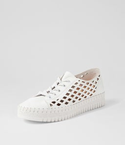 MANDLE DJ WHITE WHITE SOLE LEATHER