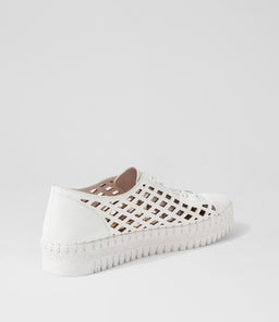 MANDLE DJ WHITE WHITE SOLE LEATHER