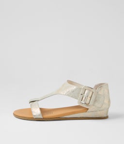 HUNTLEE DJ GOLD&BEIGE LEATHER