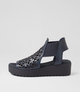 ODATE DJ NAVY NAVY SOLE LEATHER