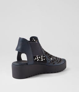 ODATE DJ NAVY NAVY SOLE LEATHER
