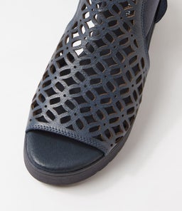 ODATE DJ NAVY NAVY SOLE LEATHER