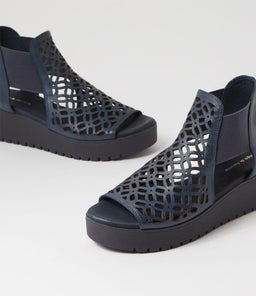 ODATE DJ NAVY NAVY SOLE LEATHER