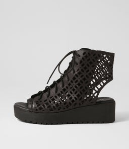 OLAVA DJ BLACK BLACK SOLE LEATHER