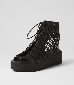 OLAVA DJ BLACK BLACK SOLE LEATHER