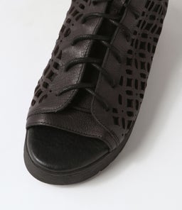 OLAVA DJ BLACK BLACK SOLE LEATHER