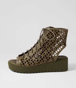 OLAVA DJ OLIVE OLIVE SOLE LEATHER