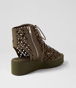 OLAVA DJ OLIVE OLIVE SOLE LEATHER