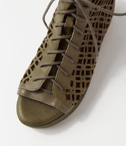 OLAVA DJ OLIVE OLIVE SOLE LEATHER