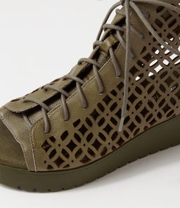 OLAVA DJ OLIVE OLIVE SOLE LEATHER