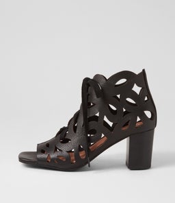 PONTICE DJ BLACK BLACK HEEL LEATHER