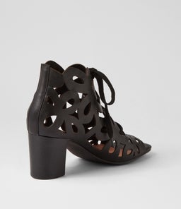PONTICE DJ BLACK BLACK HEEL LEATHER