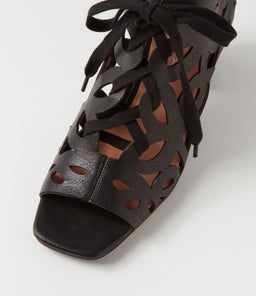 PONTICE DJ BLACK BLACK HEEL LEATHER