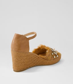 PURLEY DJ TAN TAN SYN RAFFIA LEATHER