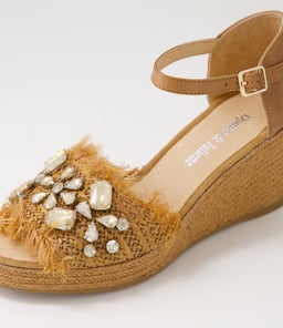 PURLEY DJ TAN TAN SYN RAFFIA LEATHER