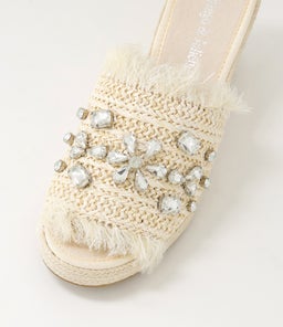 PITCHY DJ BEIGE SYN RAFFIA