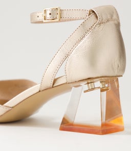 RISSY DJ ROSE GOLD LEATHER