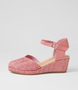 RASTAN DJ PINK PRETTY PINK SYN RAFFIA LEATHER