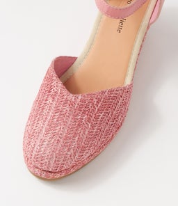RASTAN DJ PINK PRETTY PINK SYN RAFFIA LEATHER