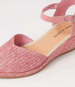 RASTAN DJ PINK PRETTY PINK SYN RAFFIA LEATHER