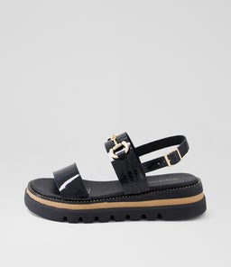 SABRI DJ BLACK PATENT LEATHER