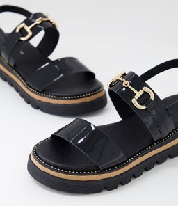 SABRI DJ BLACK PATENT LEATHER