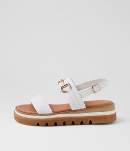 SABRI DJ WHITE LEATHER