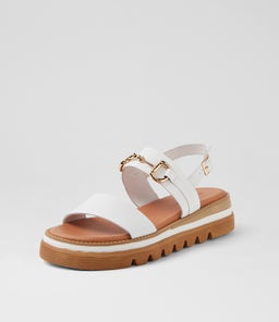 SABRI DJ WHITE LEATHER