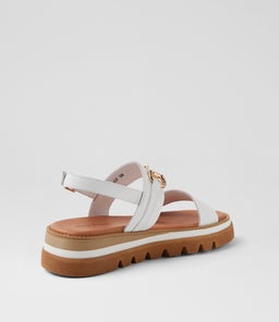 SABRI DJ WHITE LEATHER