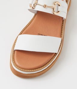 SABRI DJ WHITE LEATHER