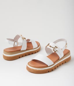 SABRI DJ WHITE LEATHER