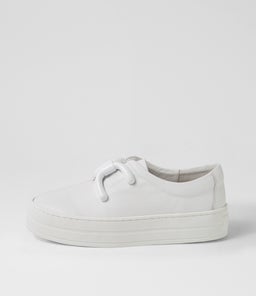SHENA DJ WHITE WHITE SOLE LEATHER