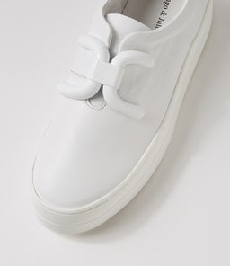 SHENA DJ WHITE WHITE SOLE LEATHER