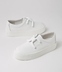 SHENA DJ WHITE WHITE SOLE LEATHER