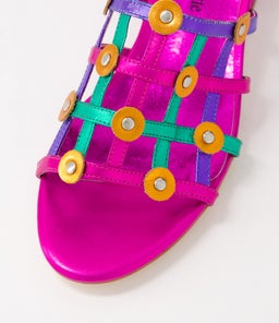 TYCHY DJ FUCHSIA MULTI LEATHER