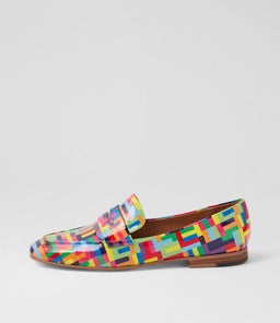 ULANI DJ PINK STRIPE MULTI PATENT LEATHER