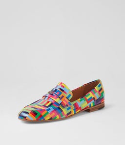 ULANI DJ PINK STRIPE MULTI PATENT LEATHER