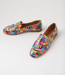 ULANI DJ PINK STRIPE MULTI PATENT LEATHER