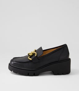 UTICA DJ BLACK BLACK SOLE LEATHER