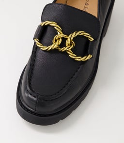 UTICA DJ BLACK BLACK SOLE LEATHER